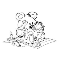 Coloring page: Garfield (Cartoons) #26287 - Free Printable Coloring Pages