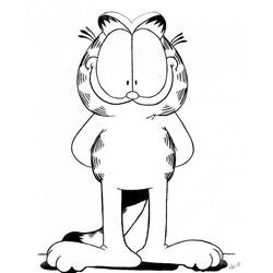 Coloring page: Garfield (Cartoons) #26296 - Free Printable Coloring Pages