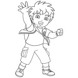 Coloring page: Go Diego! (Cartoons) #48504 - Free Printable Coloring Pages
