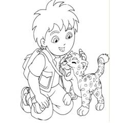 Coloring pages: Go Diego! - Free Printable Coloring Pages
