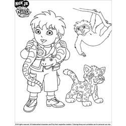 Coloring page: Go Diego! (Cartoons) #48549 - Free Printable Coloring Pages