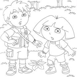 Coloring page: Go Diego! (Cartoons) #48628 - Free Printable Coloring Pages