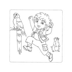 Coloring page: Go Diego! (Cartoons) #48679 - Free Printable Coloring Pages
