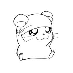 Coloring page: Hamtaro (Cartoons) #39901 - Free Printable Coloring Pages