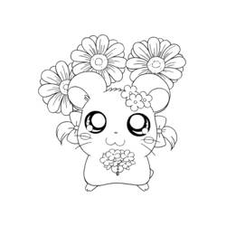 Coloring page: Hamtaro (Cartoons) #39913 - Free Printable Coloring Pages