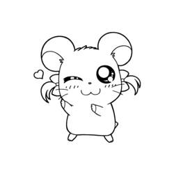Coloring page: Hamtaro (Cartoons) #39915 - Free Printable Coloring Pages