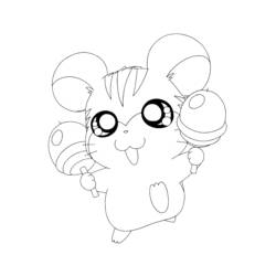 Coloring page: Hamtaro (Cartoons) #39919 - Free Printable Coloring Pages