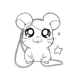 Coloring page: Hamtaro (Cartoons) #39920 - Free Printable Coloring Pages