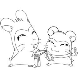 Coloring page: Hamtaro (Cartoons) #39952 - Free Printable Coloring Pages