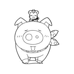 Coloring page: Hamtaro (Cartoons) #39960 - Free Printable Coloring Pages