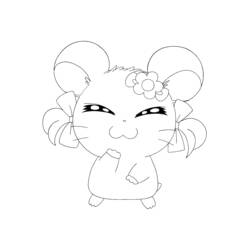 Coloring page: Hamtaro (Cartoons) #39982 - Free Printable Coloring Pages