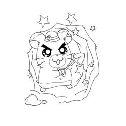 Coloring page: Hamtaro (Cartoons) #39992 - Free Printable Coloring Pages