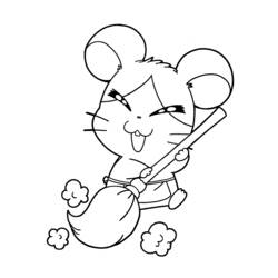 Coloring page: Hamtaro (Cartoons) #40004 - Free Printable Coloring Pages