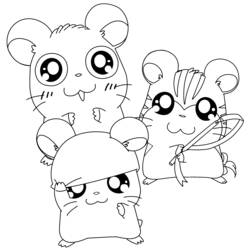 Coloring page: Hamtaro (Cartoons) #40020 - Free Printable Coloring Pages