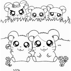 Coloring page: Hamtaro (Cartoons) #40030 - Free Printable Coloring Pages
