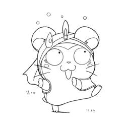 Coloring page: Hamtaro (Cartoons) #40046 - Free Printable Coloring Pages