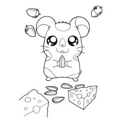 Coloring page: Hamtaro (Cartoons) #40048 - Free Printable Coloring Pages