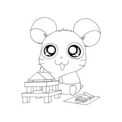 Coloring page: Hamtaro (Cartoons) #40051 - Free Printable Coloring Pages