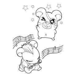 Coloring page: Hamtaro (Cartoons) #40073 - Free Printable Coloring Pages