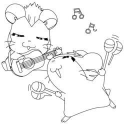 Coloring page: Hamtaro (Cartoons) #40079 - Free Printable Coloring Pages