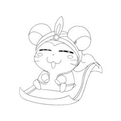 Coloring page: Hamtaro (Cartoons) #40083 - Free Printable Coloring Pages