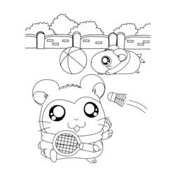 Coloring page: Hamtaro (Cartoons) #40098 - Free Printable Coloring Pages