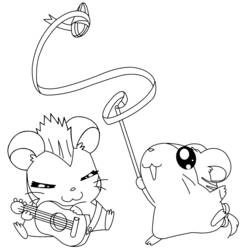 Coloring page: Hamtaro (Cartoons) #40123 - Free Printable Coloring Pages