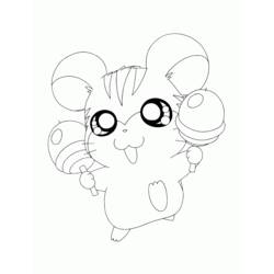 Coloring page: Hamtaro (Cartoons) #40206 - Free Printable Coloring Pages