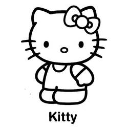 Coloring page: Hello Kitty (Cartoons) #36821 - Free Printable Coloring Pages