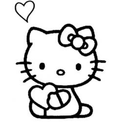 Coloring page: Hello Kitty (Cartoons) #36990 - Free Printable Coloring Pages