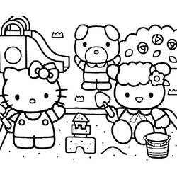 Coloring page: Hello Kitty (Cartoons) #36997 - Free Printable Coloring Pages