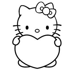 Coloring page: Hello Kitty (Cartoons) #37036 - Free Printable Coloring Pages