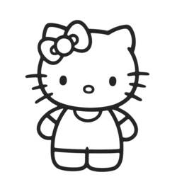 Coloring page: Hello Kitty (Cartoons) #37049 - Free Printable Coloring Pages