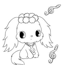 Coloring page: Jewelpet (Cartoons) #37649 - Free Printable Coloring Pages