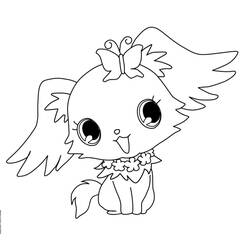 Coloring page: Jewelpet (Cartoons) #37661 - Free Printable Coloring Pages