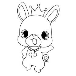 Coloring page: Jewelpet (Cartoons) #37676 - Free Printable Coloring Pages