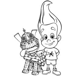 Coloring page: Jimmy Neutron (Cartoons) #48889 - Free Printable Coloring Pages