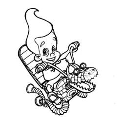 Coloring page: Jimmy Neutron (Cartoons) #48912 - Free Printable Coloring Pages