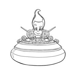 Coloring page: Jimmy Neutron (Cartoons) #48913 - Free Printable Coloring Pages