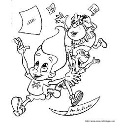 Coloring page: Jimmy Neutron (Cartoons) #48960 - Free Printable Coloring Pages
