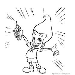 Coloring page: Jimmy Neutron (Cartoons) #48977 - Free Printable Coloring Pages