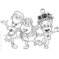 Coloring page: Jimmy Neutron (Cartoons) #48986 - Free Printable Coloring Pages