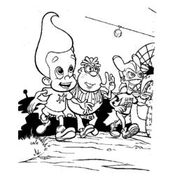 Coloring page: Jimmy Neutron (Cartoons) #49027 - Free Printable Coloring Pages