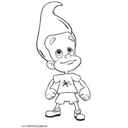 Coloring page: Jimmy Neutron (Cartoons) #49069 - Free Printable Coloring Pages