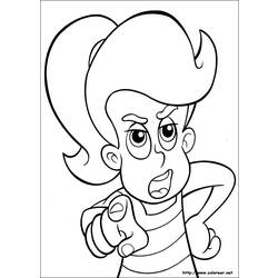 Coloring page: Jimmy Neutron (Cartoons) #49074 - Free Printable Coloring Pages