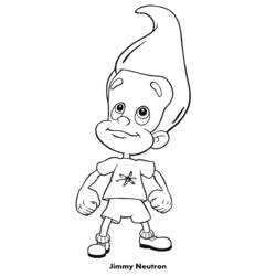 Coloring page: Jimmy Neutron (Cartoons) #49092 - Free Printable Coloring Pages