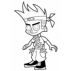 Coloring page: Johnny Test (Cartoons) #34984 - Free Printable Coloring Pages