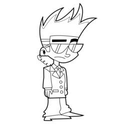 Coloring page: Johnny Test (Cartoons) #34988 - Free Printable Coloring Pages