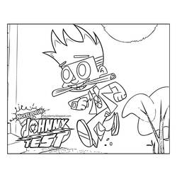 Coloring page: Johnny Test (Cartoons) #34991 - Free Printable Coloring Pages