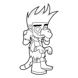 Coloring page: Johnny Test (Cartoons) #35004 - Free Printable Coloring Pages